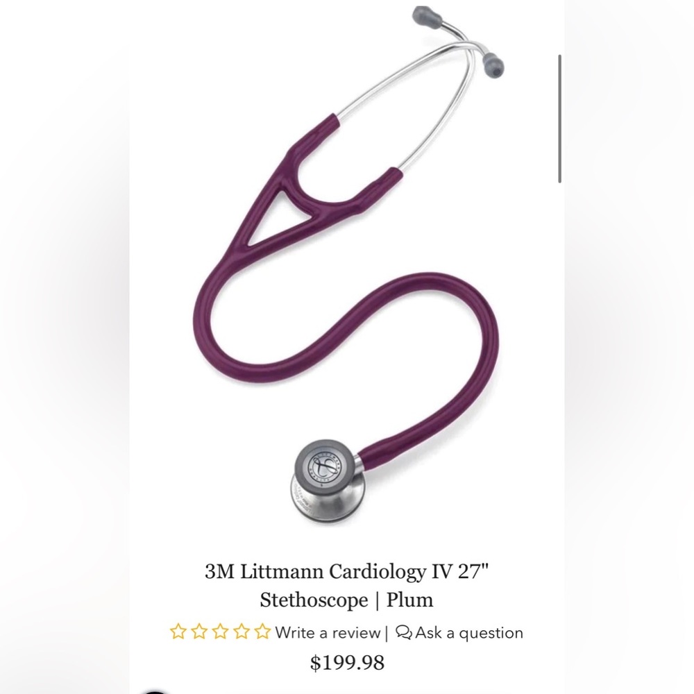 3M Littmann Cardiology IV Diagnostic Stethoscope Plum